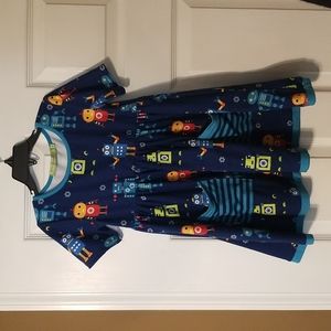 Millie Loves Lily Robot Print Dress w/ pockets Sz 4